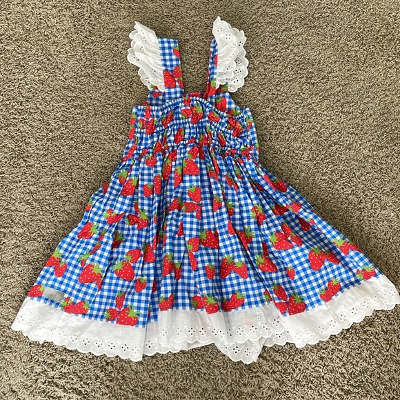 Eleanor Rose Strawberry Margaret Dress Size 7-8 - Picture 4 of 6